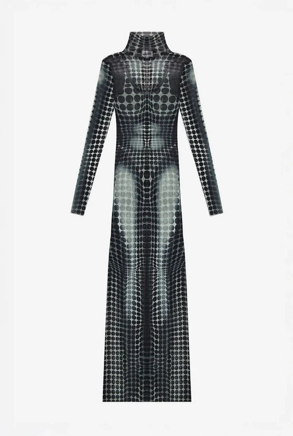 Re-Edition – the Black & White Dots Print Dress Re-Edition – the Black & White Dots Print Dress