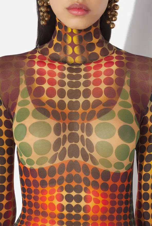 Re-Edition – the Brown Dots Long Dress Re-Edition – the Brown Dots Long Dress