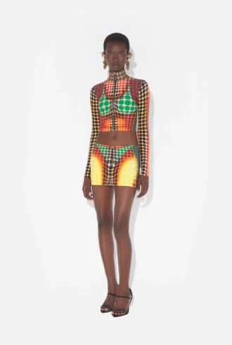 Re-Edition – the Brown Dots Mini Skirt