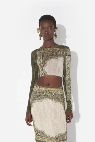 Re-Edition – the Green Cartouche Crop Top