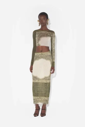 Re-Edition – the Green Cartouche Crop Top