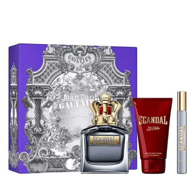 Scandal Pour Homme 3.4 Oz, Shower Gel 2.5 Oz and Spray Scandal Pour Homme 3.4 Oz, Shower Gel 2.5 Oz and Spray