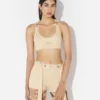 The Beige Gaultier Patch Bra