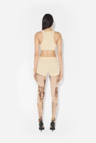 The Beige Gaultier Patch Shorts