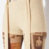 The Beige Gaultier Patch Shorts