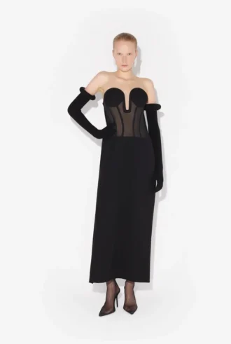 The Bi-Material Corset Dress