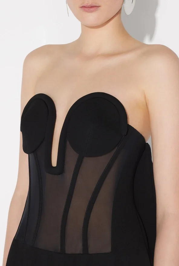 The Bi-Material Corset Dress The Bi-Material Corset Dress