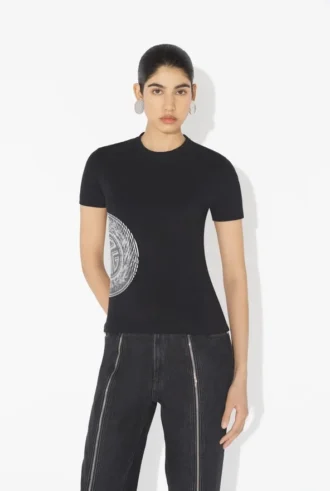 The Black Laurel Stamped Baby Tee