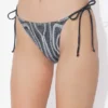 The Black Spiral Bikini Bottom