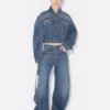 The Blue Denim Strap Jeans