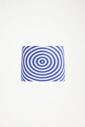 The Blue Target Mini Skirt