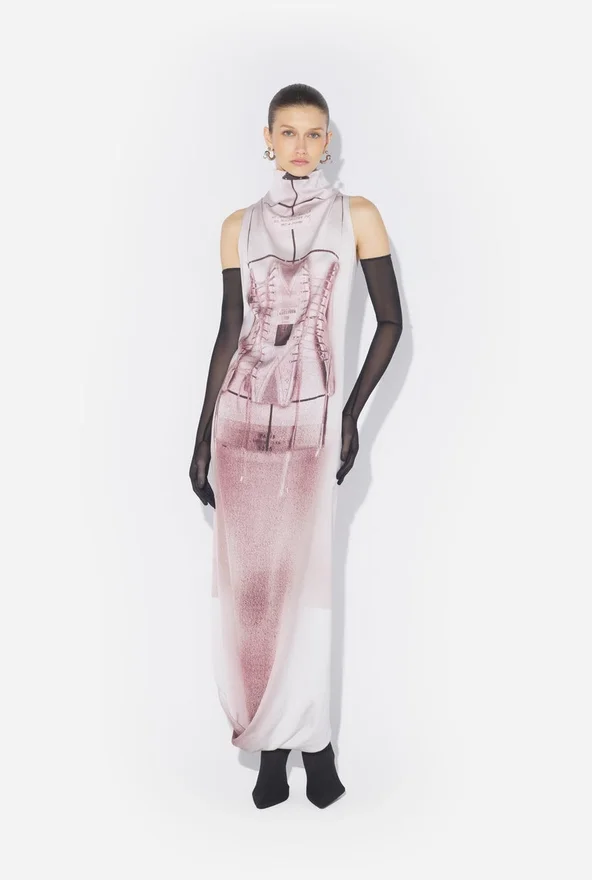 The Draped Trompe-L’œIl Corset Dress The Draped Trompe-L’œIl Corset Dress