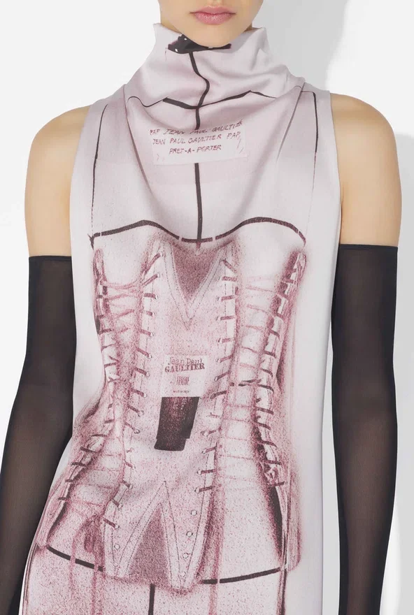 The Draped Trompe-L’œIl Corset Dress The Draped Trompe-L’œIl Corset Dress