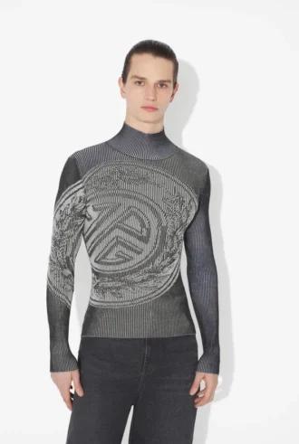 The Gray Laurel Stamp Sweater