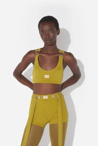 The Green Gaultier Patch Bra