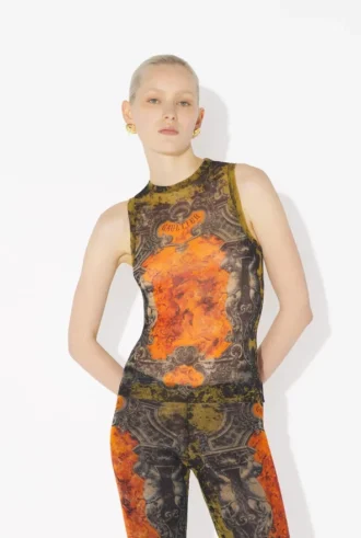 The Khaki Madaillon Tank Top