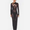 The Long Bronze Body Dust Dress