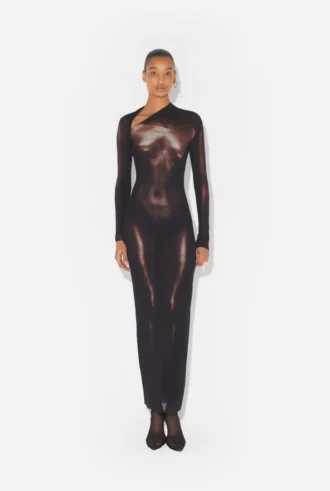 The Long Bronze Body Dust Dress