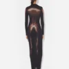 The Long Bronze Body Dust Dress