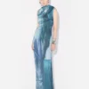 The Long Draped Water Dress