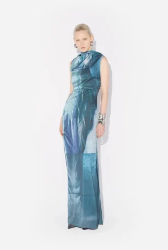 The Long Draped Water Dress
