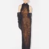 The Long Draped Wood Dress The Long Draped Wood Dress