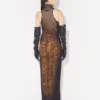 The Long Draped Wood Dress The Long Draped Wood Dress