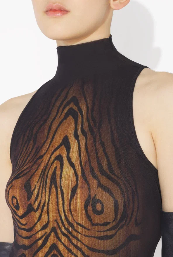 The Long Draped Wood Dress The Long Draped Wood Dress