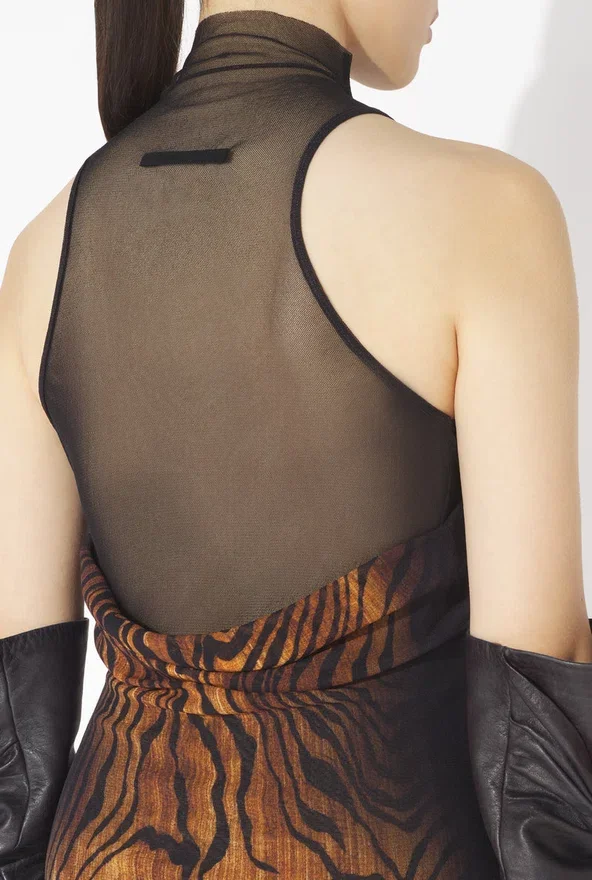 The Long Draped Wood Dress The Long Draped Wood Dress