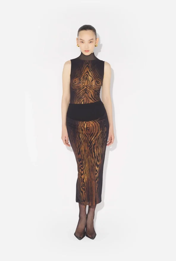 The Long Draped Wood Skirt The Long Draped Wood Skirt