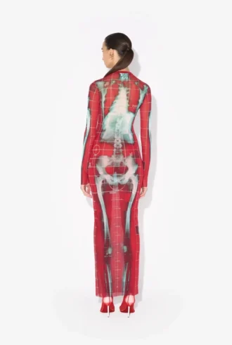 The Long Red Squeletor Dress