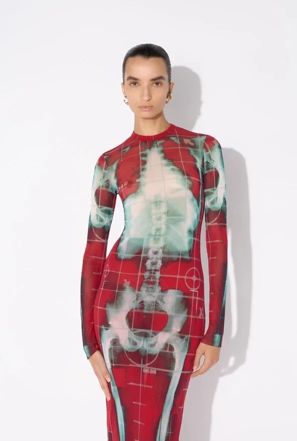 The Long Red Squeletor Dress The Long Red Squeletor Dress