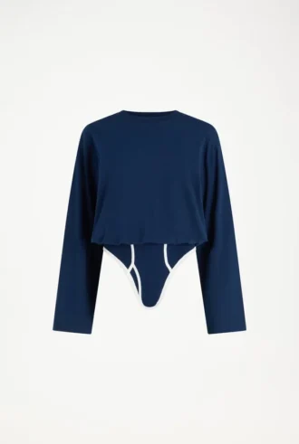 The Long-Sleeved Twisted Bodysuit