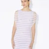 The Mariniare Striped White Dress The Mariniare Striped White Dress