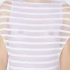 The Mariniare Striped White Dress The Mariniare Striped White Dress
