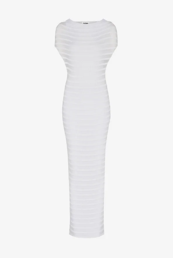 The Mariniare Striped White Dress The Mariniare Striped White Dress