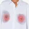 The Red Blurry Roses Print Shirt