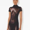 The Short Bronze Body Dust Dress