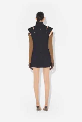 The Short Denim Slit Dress