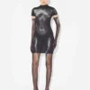 The Short Silver Body Dust Dress The Short Silver Body Dust Dress