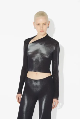 The Silver Body Dust Crop Top