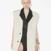 The Sleeveless Vanilla Suit Jacket