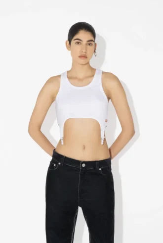 The White Garter Bra