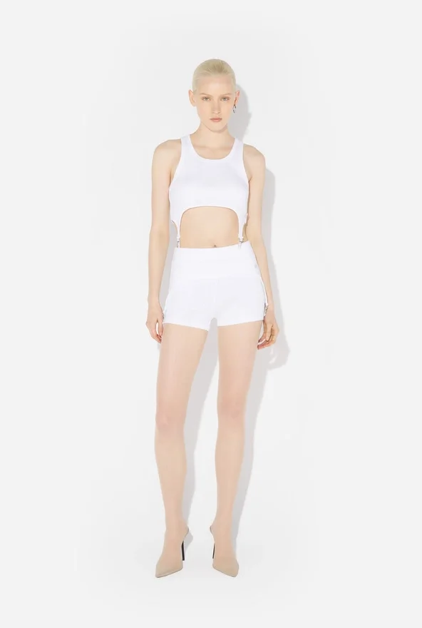The White Garter Mini-Shorts The White Garter Mini-Shorts
