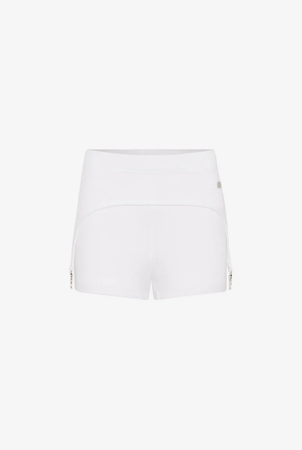 The White Garter Mini-Shorts The White Garter Mini-Shorts