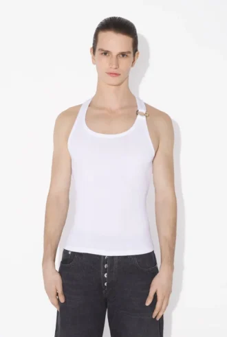 The White Piercing Tank Top