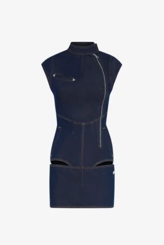 The Zipped Denim Dress The Zipped Denim Dress